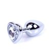 MyLove Toys - Jewellery Silver  Heart PLUG- Clear